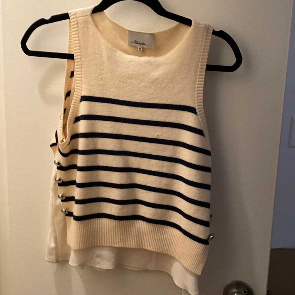 3.1 Phillip lim sweater tank with attached tank blouse